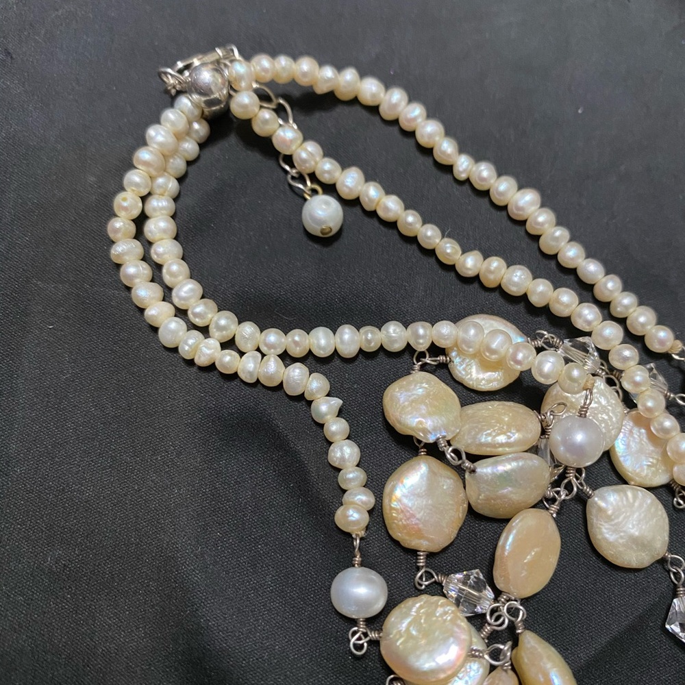 925 Freshwater & Natural Pearl Necklace ✨😍 - Picture 8 of 8